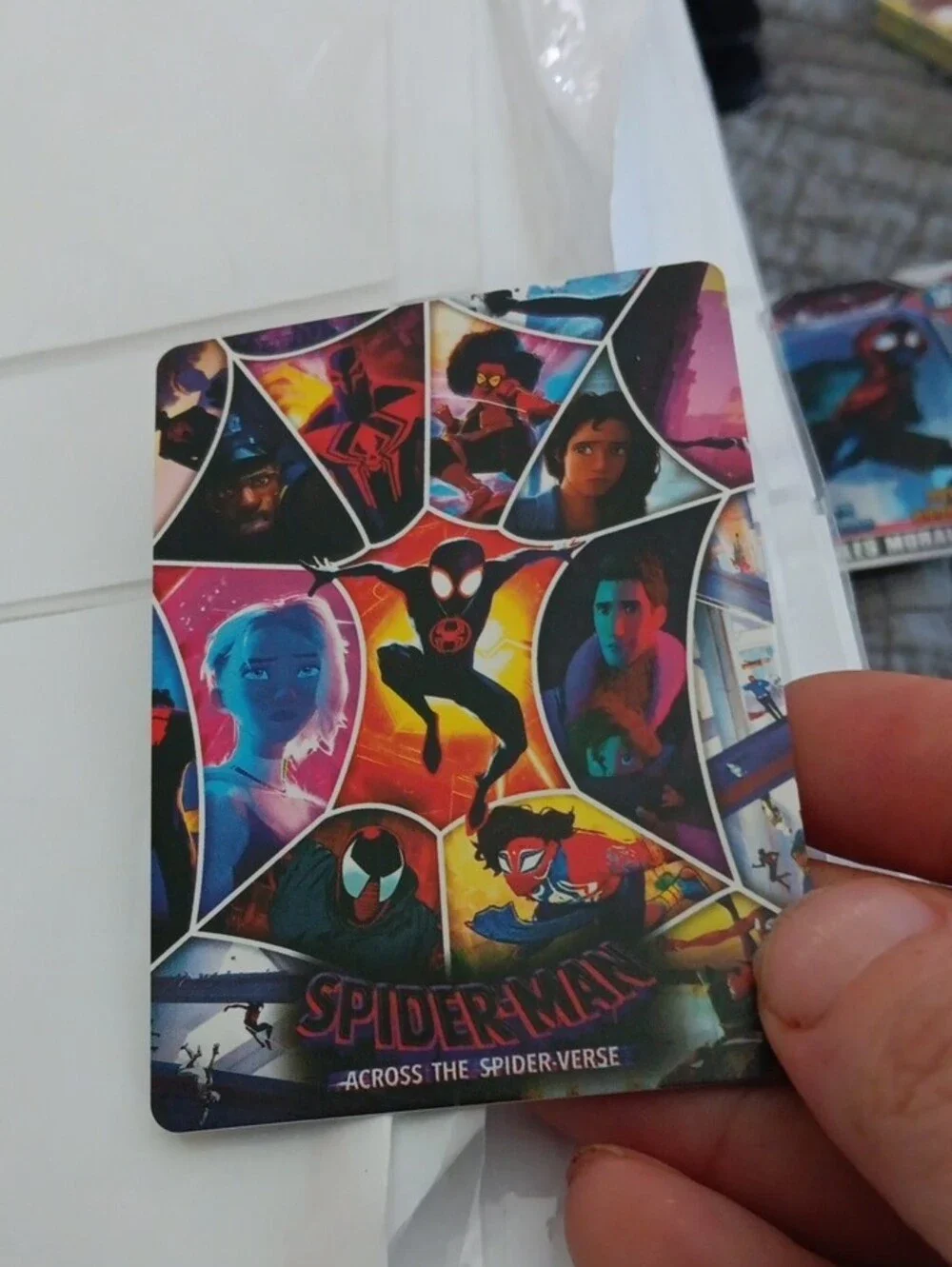 Marvel Miles Morales Trading Card - Black, Red, Yellow